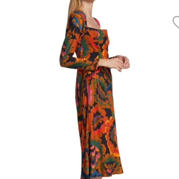 Farm Rio Women’s Flowers Midi Dress - Picture 3 of 13